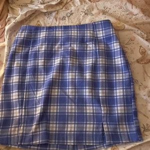 Blue and white skirt